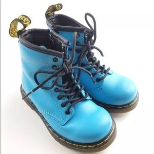 Bright Blue Doc Marten’s, Toddler 7